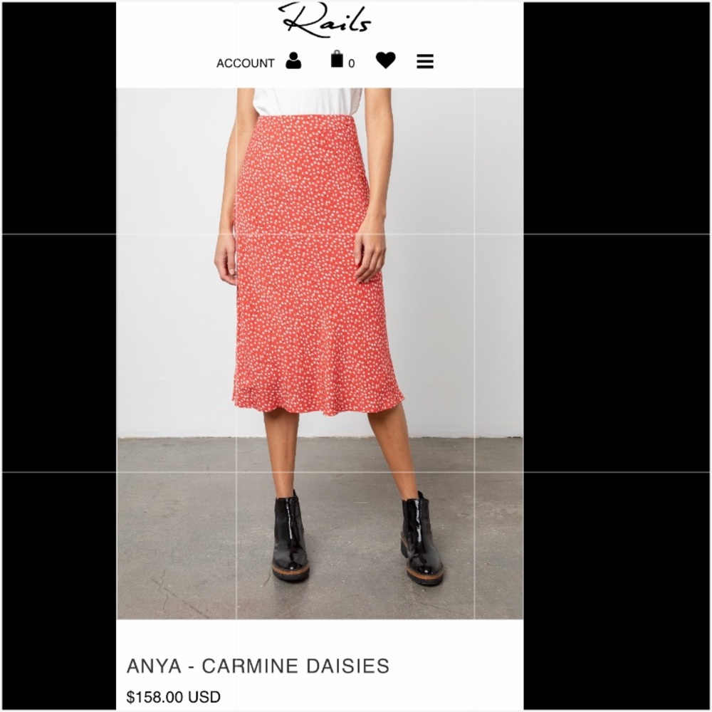 NEW with Tags Rails Anya Skirt